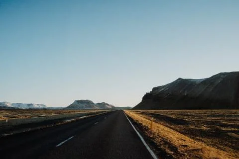 An Icelandic road Stock Photos