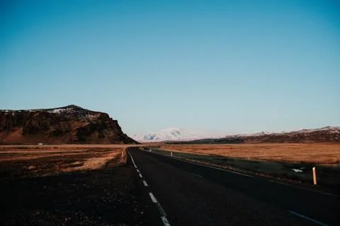 An Icelandic road Stock Photos