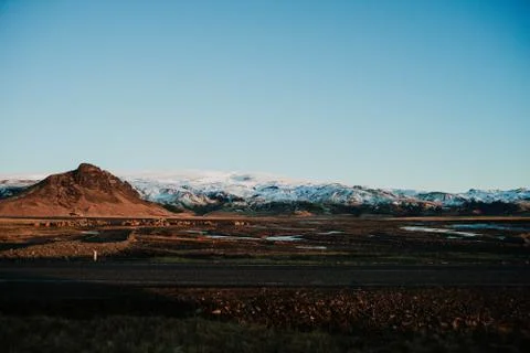 An Icelandic road Stock Photos