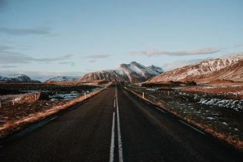 An Icelandic road Stock Photos