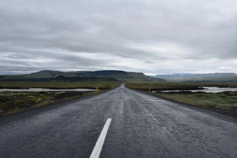 Icelandic road Stock Photos