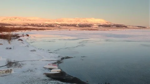 Icelandic sunset Vídeos de archivo 85089890