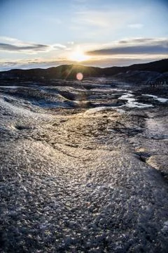 Icelandic Sunset Stock Photos
