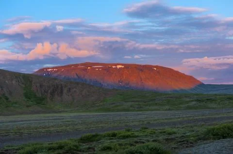 Icelandic sunset Stock Photos