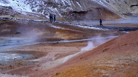 Icelandic thermal pool Stock Footage 103277056