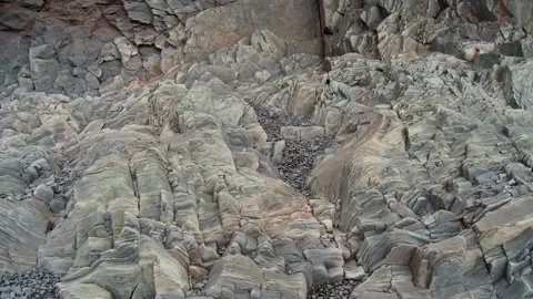 Icelandic Volcanic Rock Formation Stock Footage 320228590