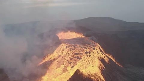 Icelandic volcano - 1 Stock Footage 238795351