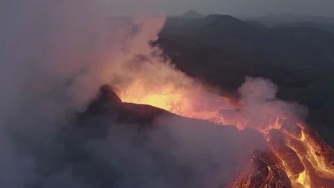 Icelandic volcano - 3 Stock Footage 238845509