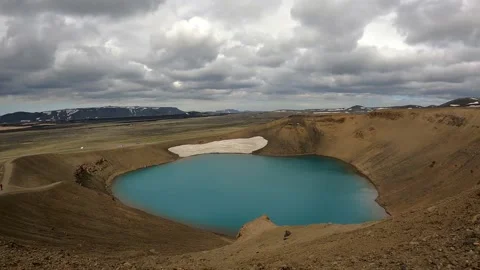 Icelandic vulcano - clouds timelapse Vidéo 167774364