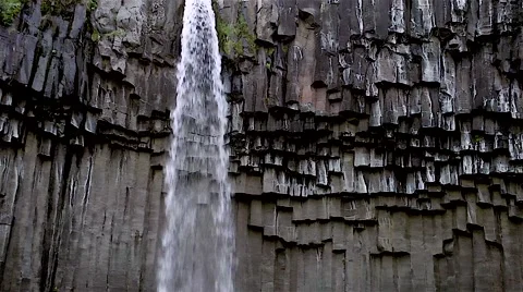 Icelandic waterfall Stock Footage 55378423
