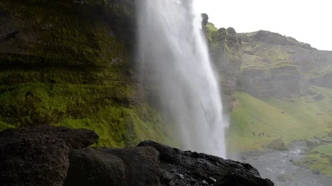 Icelandic Waterfall Stock Footage 72362953