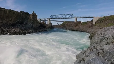 Icelandic waterfall Stock Footage 83105689