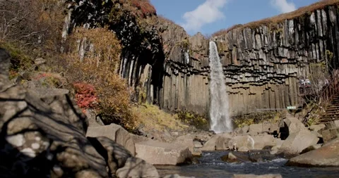 Icelandic Waterfall Stock Footage 312895362