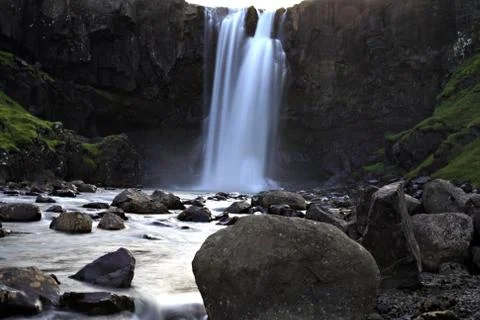 Icelandic waterfall Foto stock