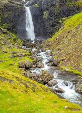 Icelandic waterfall Stock Photos