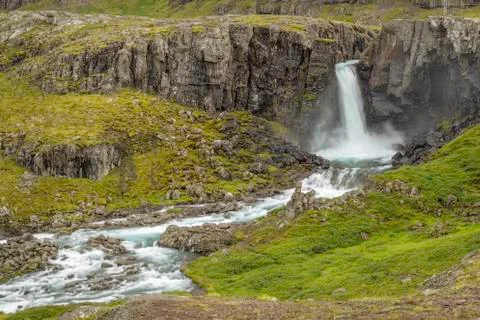 Icelandic waterfall Foto stock