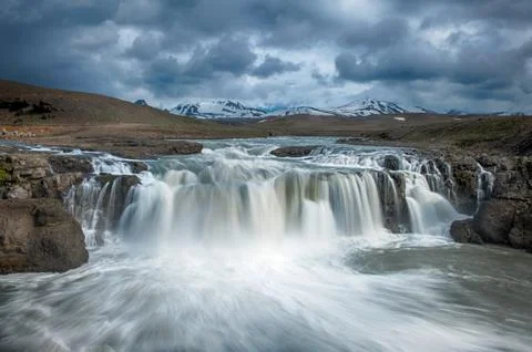 Icelandic waterfall Foto stock