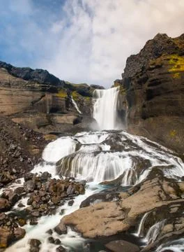 Icelandic waterfall Foto stock