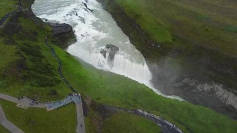 Iceland’s Most Spectacular Waterfall Stock Footage 341016741