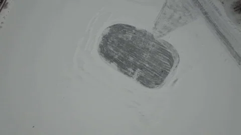Iceskating in the Adirondack Mountains Stock Footage 79498199