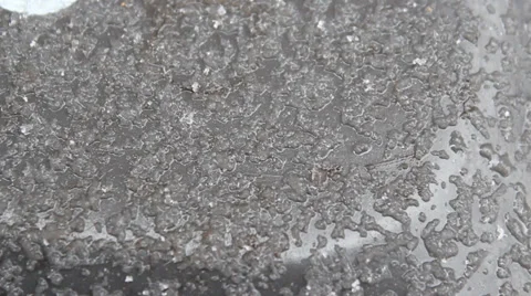 Icey Plastic Bin Stock Footage 33822449