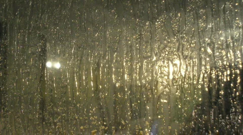 Icey Window Sunrise Video stock 309520