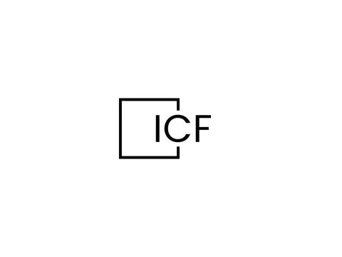 ICF letter initial logo design vector illustration Stock-Illustration
