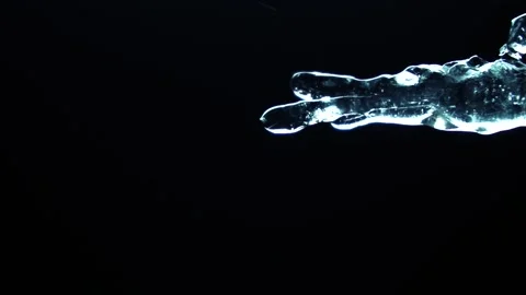 Icicle and drop Video stock 154427299