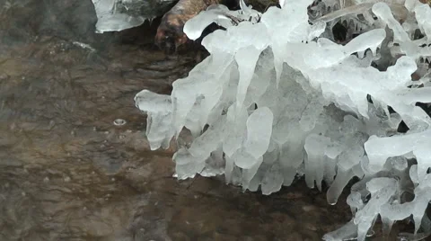 Icicle and river Vidéo 982795