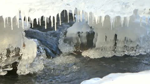 Icicle Creek Vídeo Stock 11734997