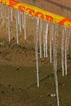 Icicle danger Stock Photos