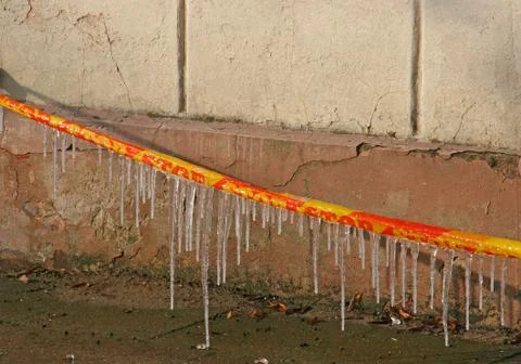 Icicle danger Stock Photos