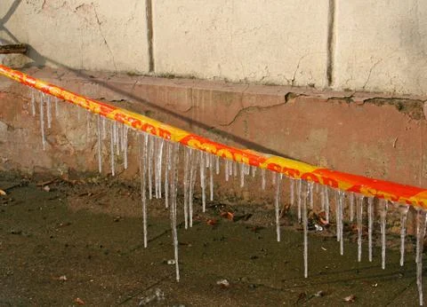 Icicle danger Stock Photos