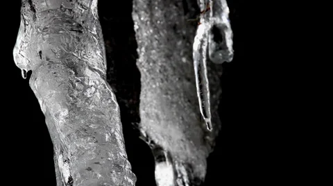 Icicle dripping Stock Footage 32403650