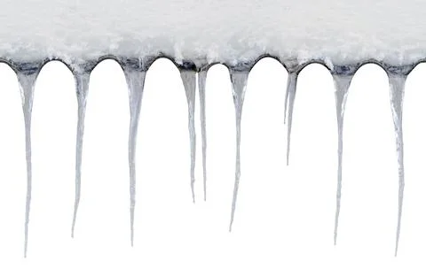 Icicle Horizontal Seamless Pattern Stock Photos