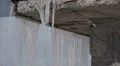 Icicle Low Temperature Cold Weather Freezing Season Ice Frozen Water House Roof HD Footage