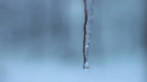 Icicle Melting Video stock 44560729
