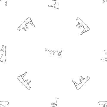 Icicle pattern seamless vector Stock Illustration