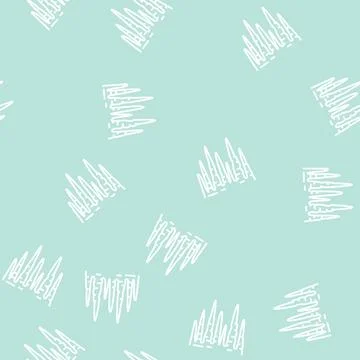 Icicle winter line seamless pattern Stock Illustration