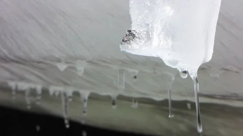 Icicles 2 P Stock Footage 7135872
