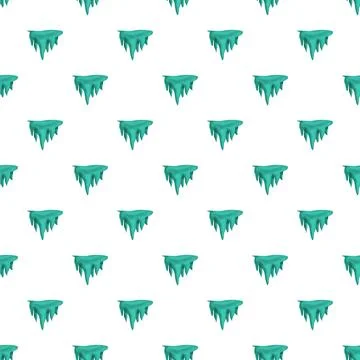 Icicles and ice pattern for winter background Illustrazione stock