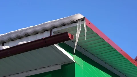 Icicles closeup 스톡 동영상 86993846