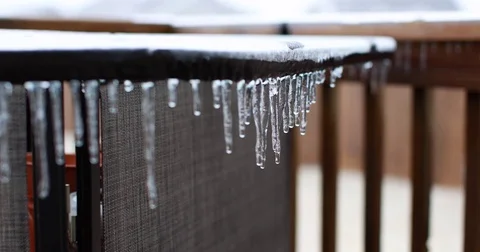 Icicles dripping Video stock 71471535