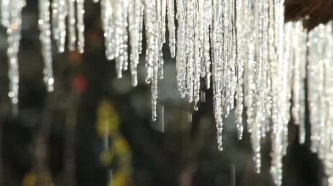 Icicles Stock Footage 13622812