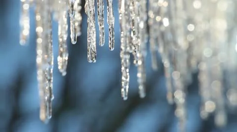 Icicles Stock Footage 13628517