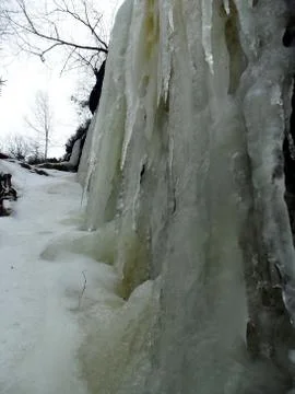 Icicles  glacial cataract Foto stock