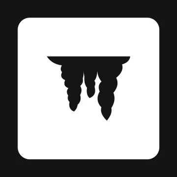 Icicles icon in simple style 스톡 일러스트