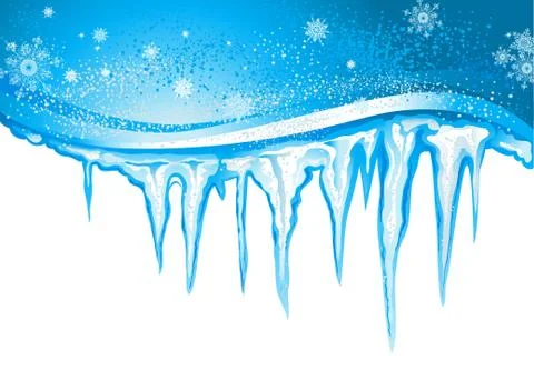 Icicles Illustrazione stock