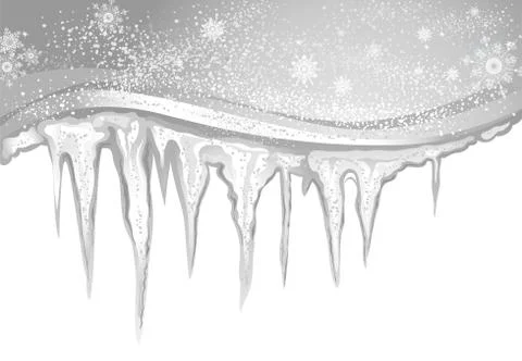 Icicles Illustrazione stock