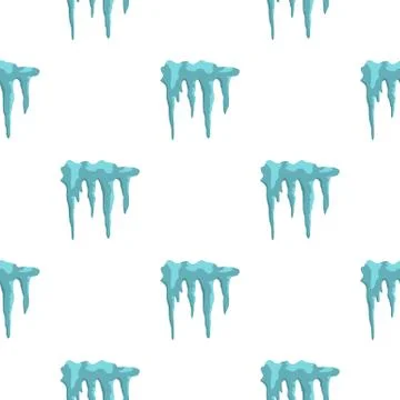 Icicles pattern flat Stock Illustration